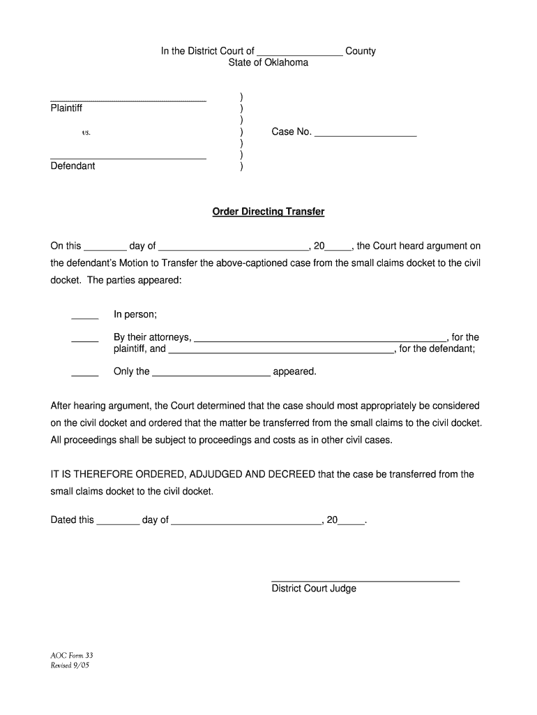 Form 33 DOC