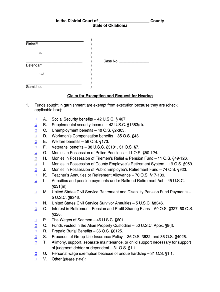 Fillable Online Claim of Exemption Volusia County Clerk Fax Email  Form