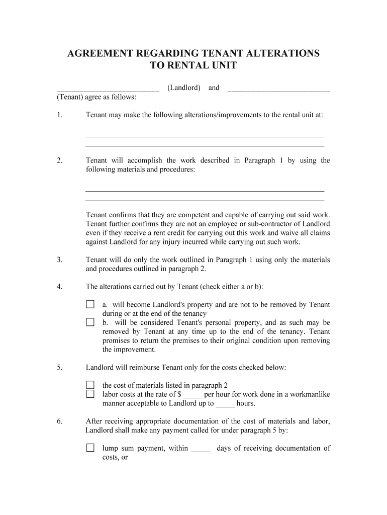 The Cost of Materials Listed in Paragraph 2  Form