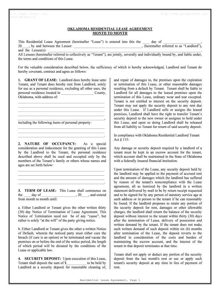 Form OK 864 1LT