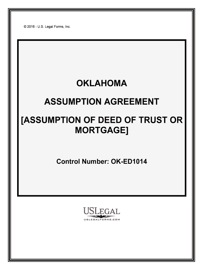ASSUMPTION of DEED of TRUST or  Form