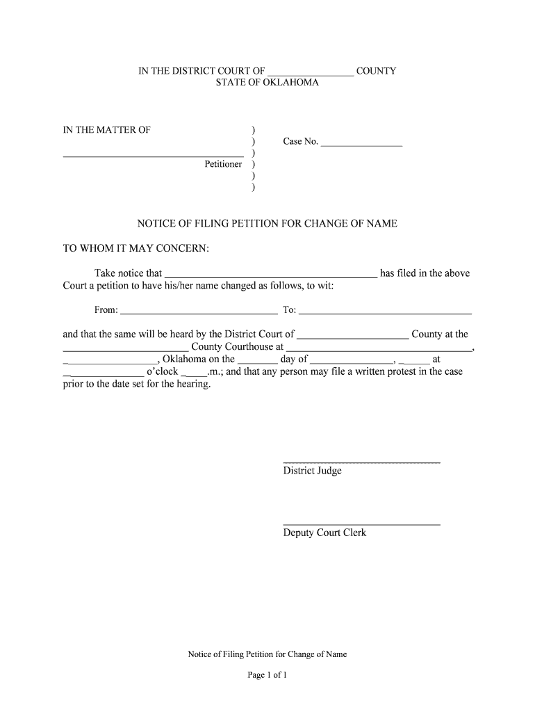 A Handbook for Adult Guardians Oklahoma Bar Association  Form