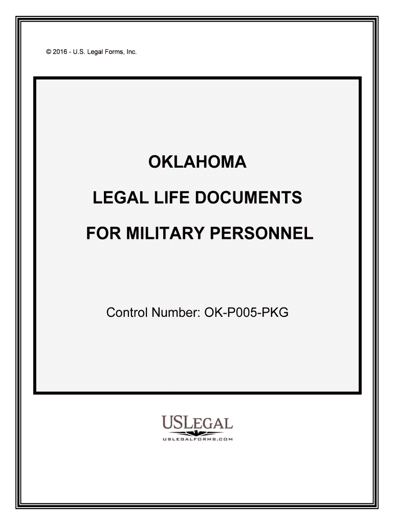 Control Number OK P005 PKG  Form