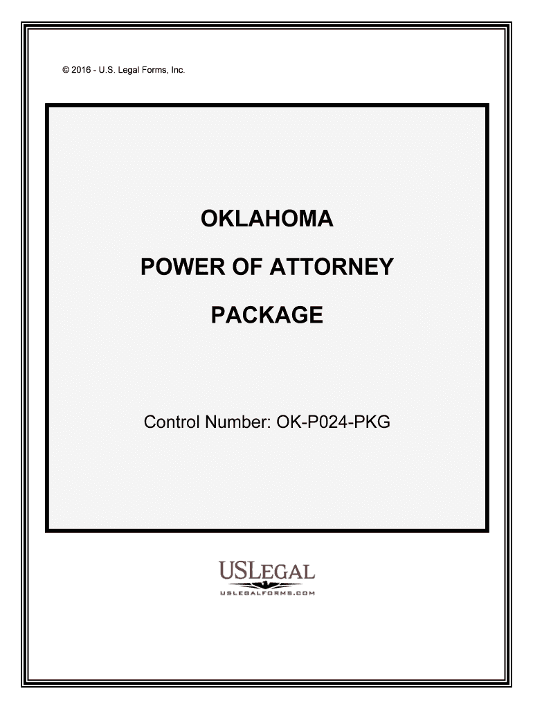 Oklahoma Power of Attorney Forms US Legal Forms