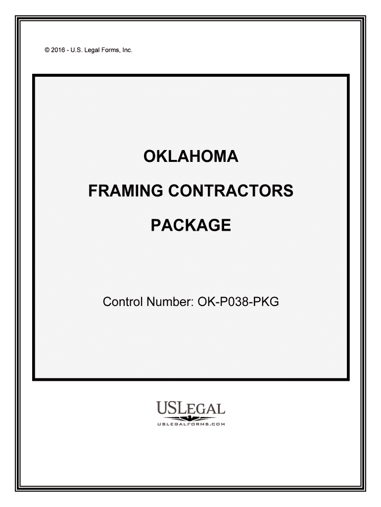 Control Number OK P038 PKG  Form