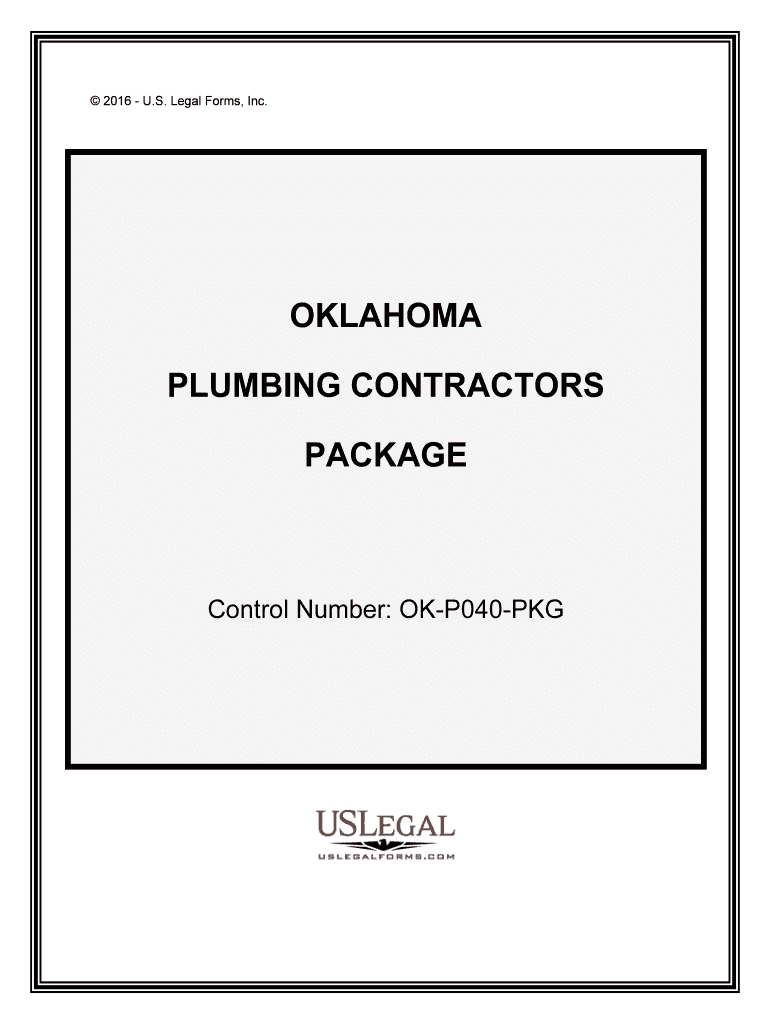 Plumbing Contractor License Application Construction  Form