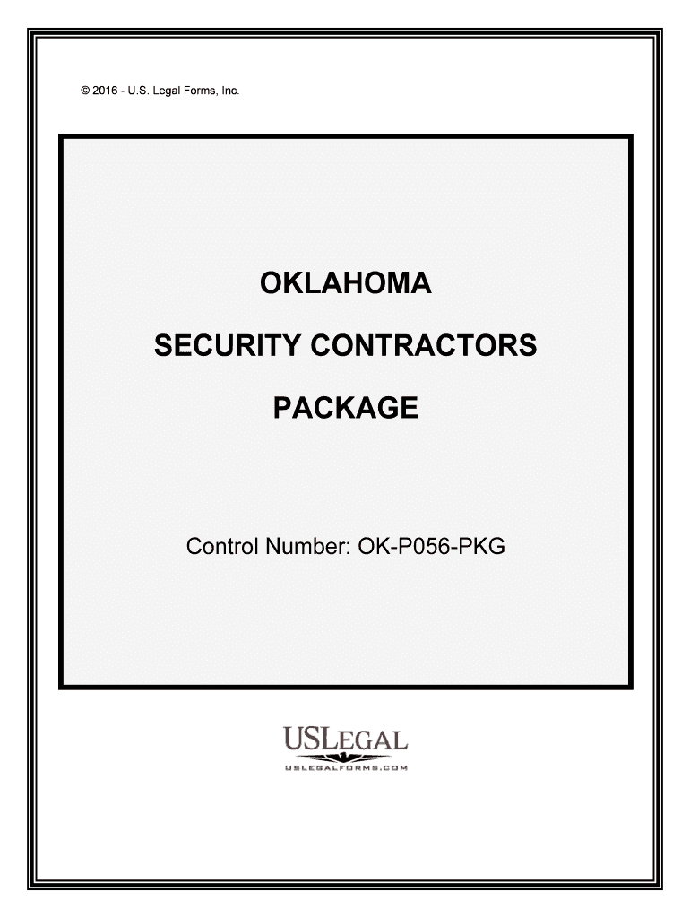 Control Number OK P056 PKG  Form