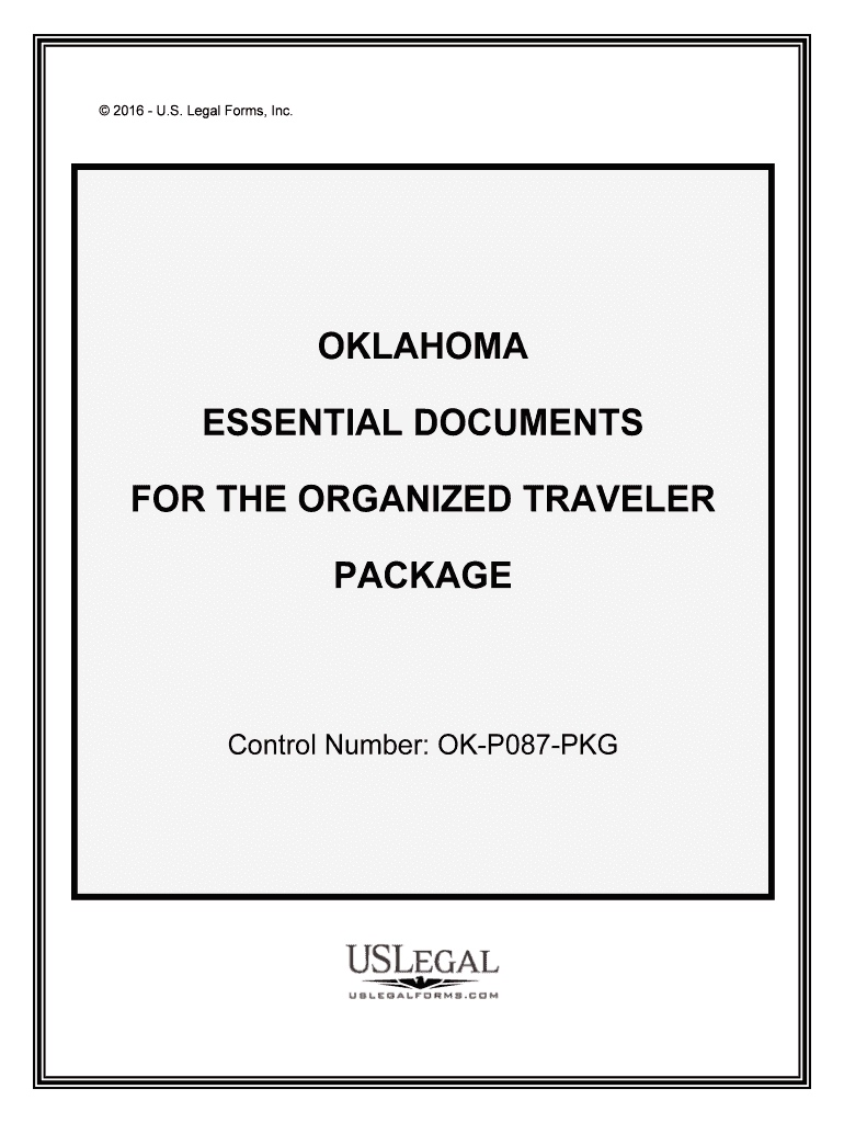 Control Number OK P087 PKG  Form