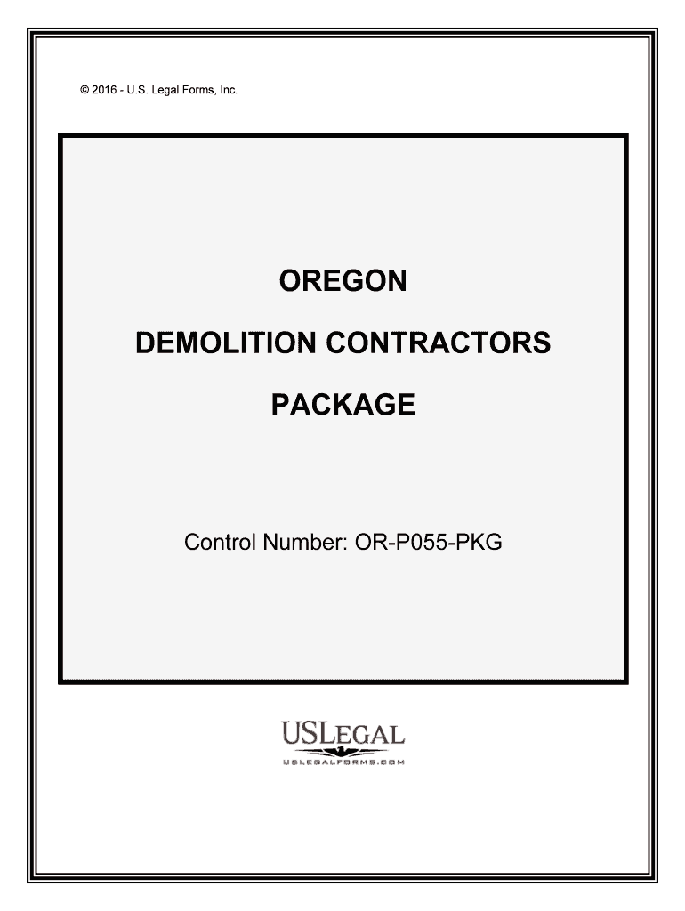 Control Number or P055 PKG  Form