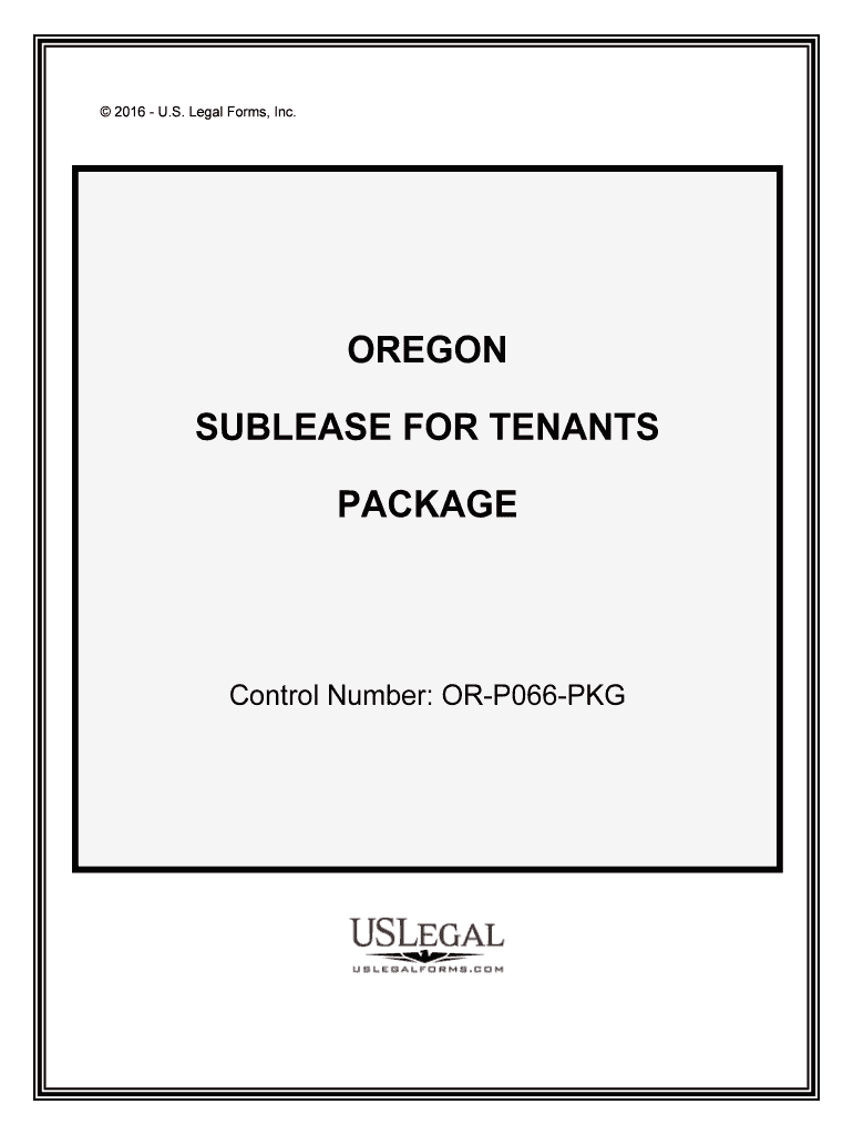 Oregon Sublease Agreement Templates PDF &amp;amp; DOCX  Form