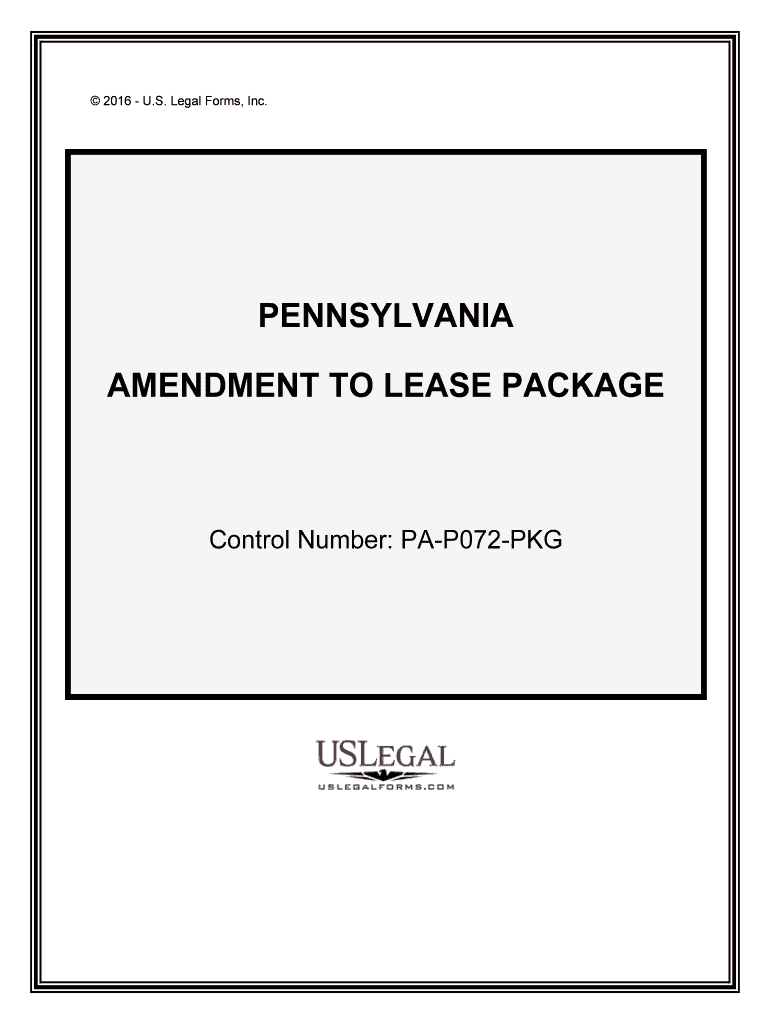 Control Number PA P072 PKG  Form