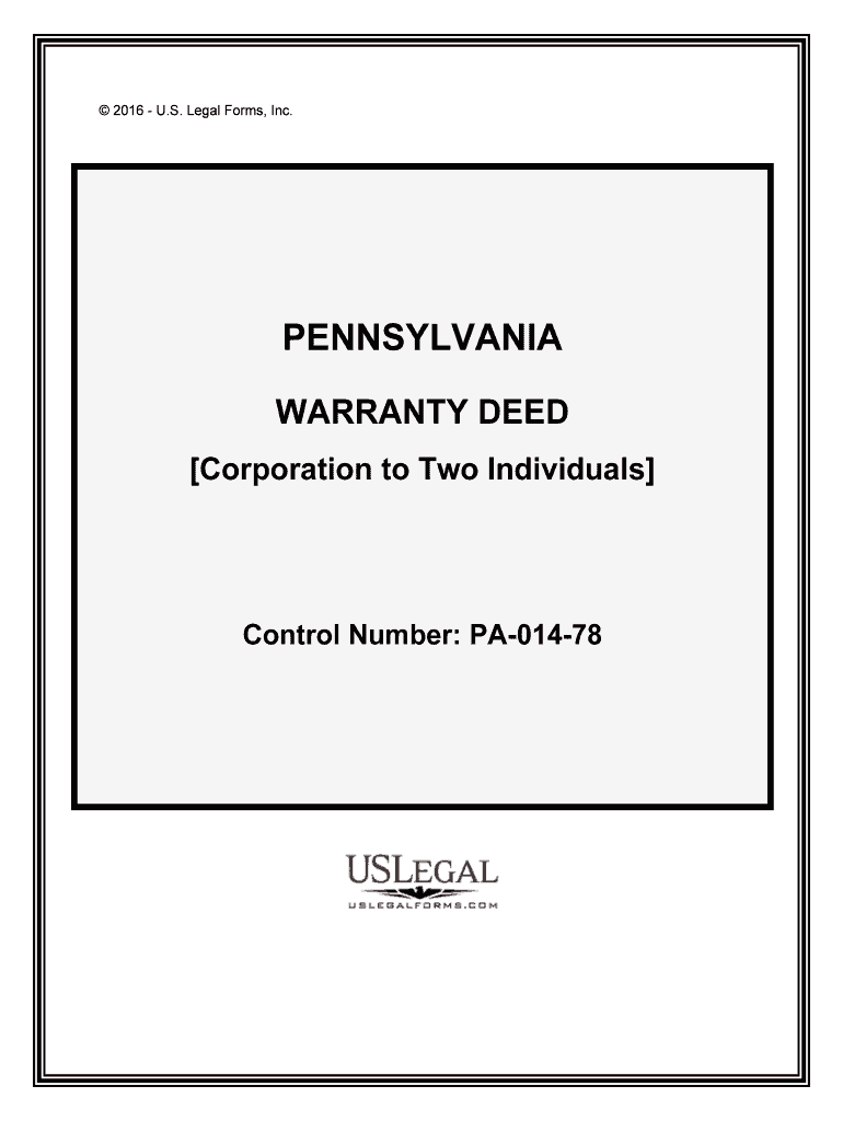 Control Number PA 014 78  Form