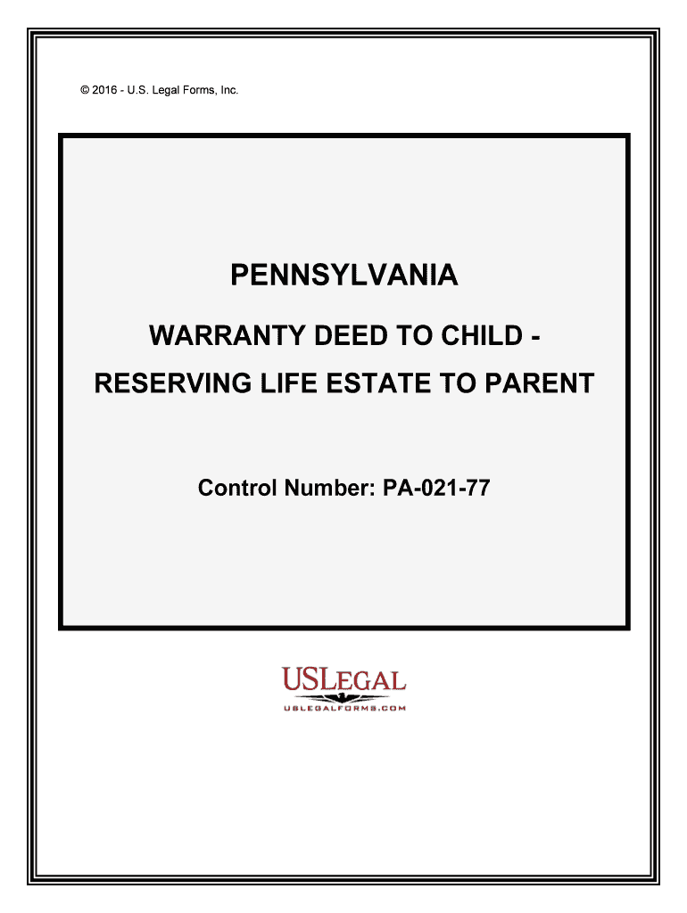 Control Number PA 021 77  Form