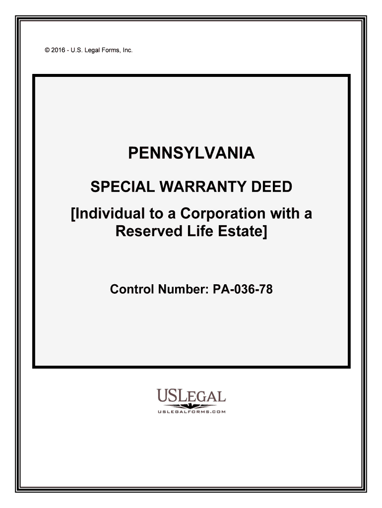Pennsylvania Deed Forms US Legal Forms