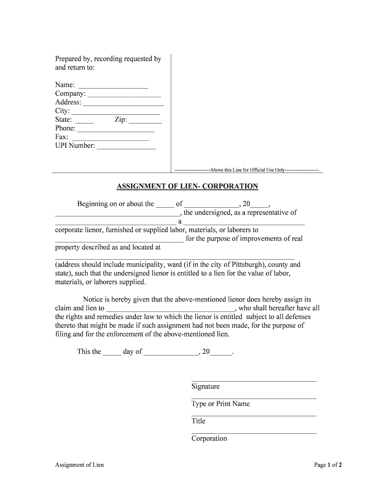 Property Described as and Located at  Form