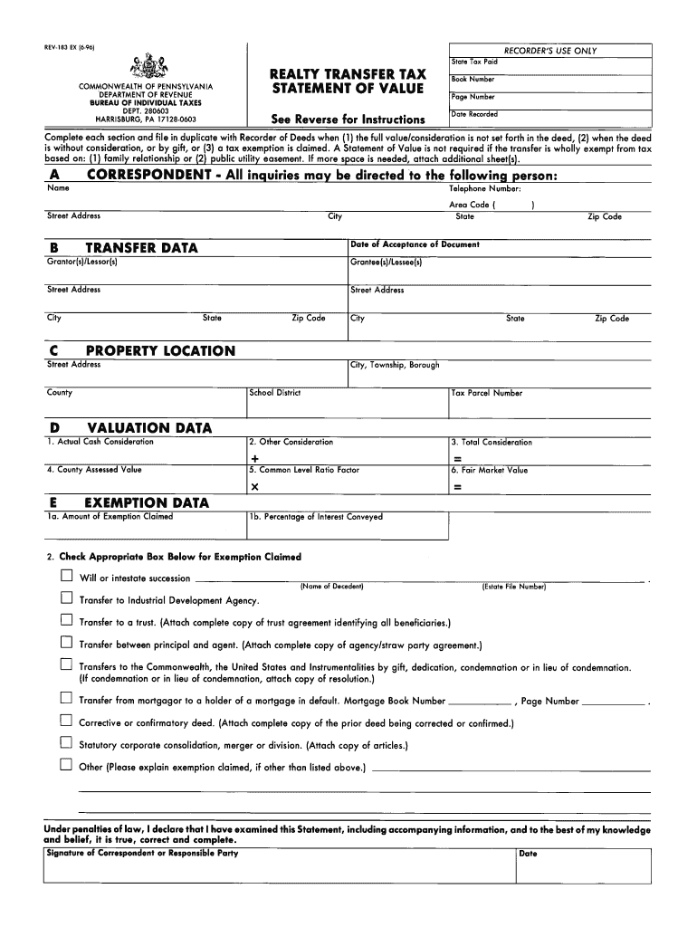 REV 183  Form