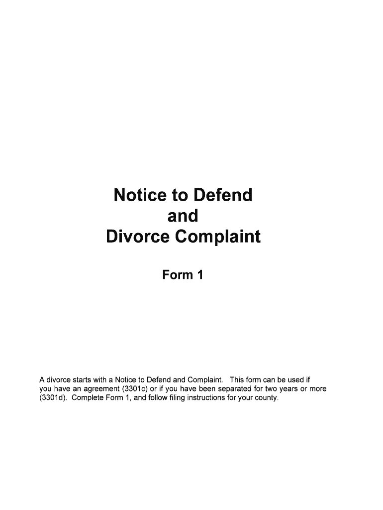 Fill and Sign the Checklist How to File for Divorce in Pa Forms and 