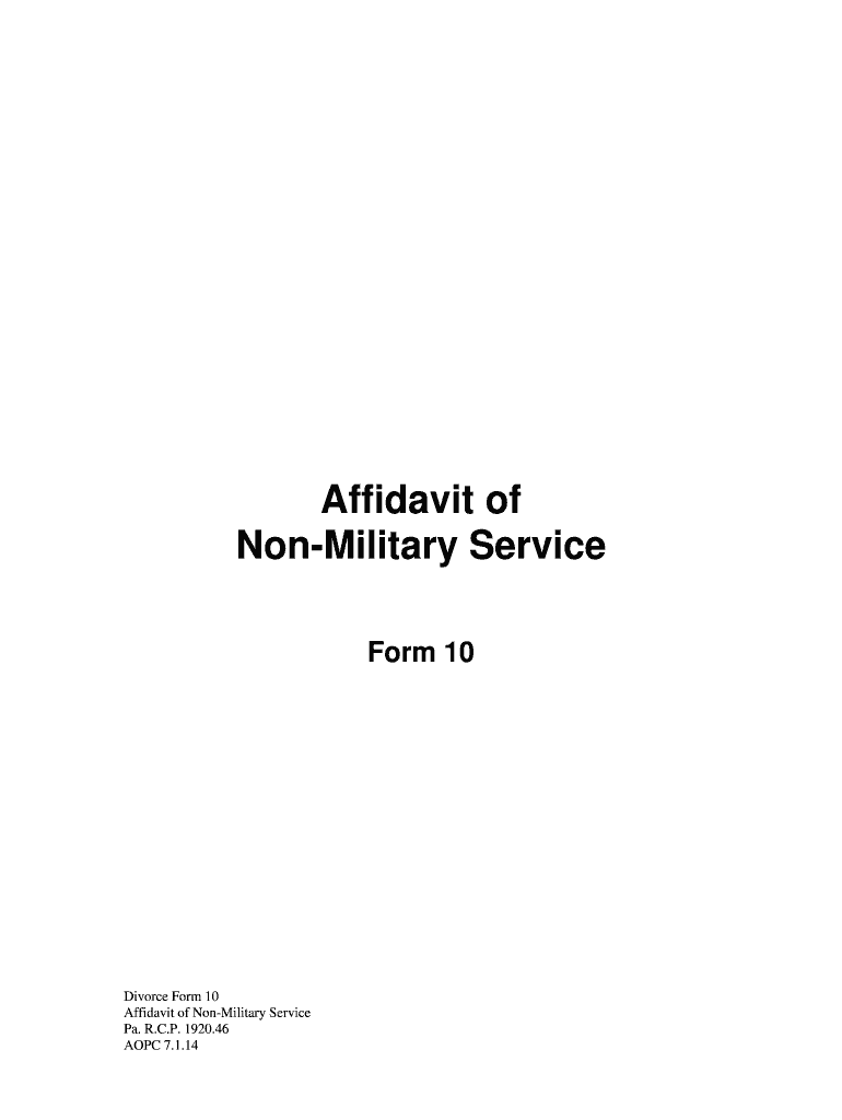 Bill of Sale Form Affidavit of Nonmilitary Service Templates
