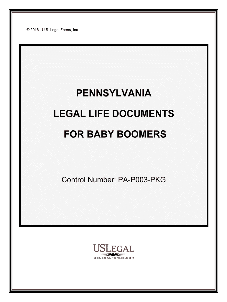 Control Number PA P003 PKG  Form