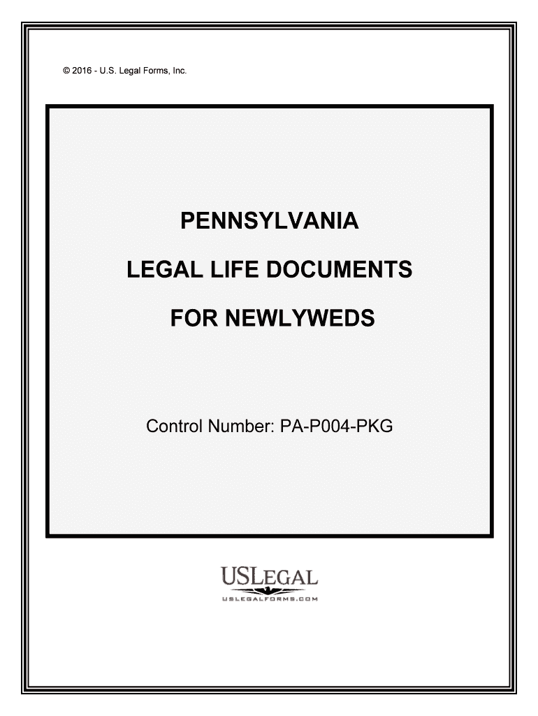 Control Number PA P004 PKG  Form