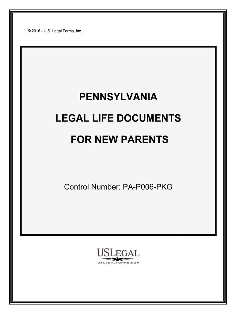 Control Number PA P006 PKG  Form