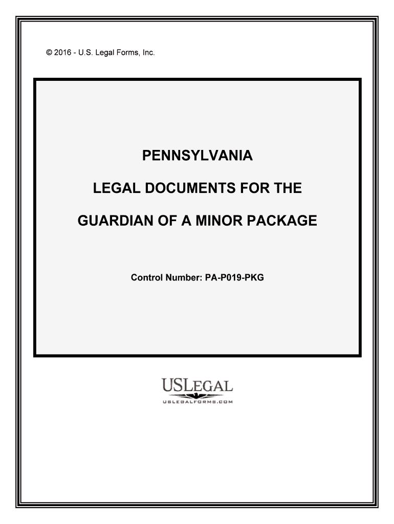 Control Number PA P019 PKG  Form