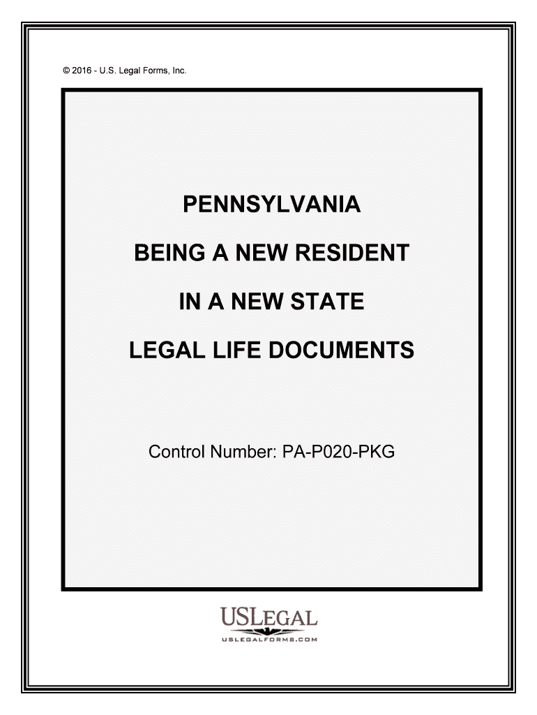 Control Number PA P020 PKG  Form