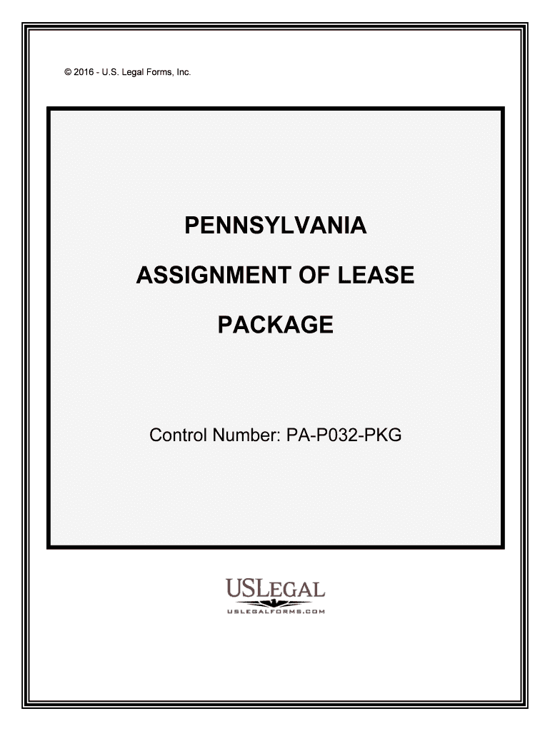 Control Number PA P032 PKG  Form