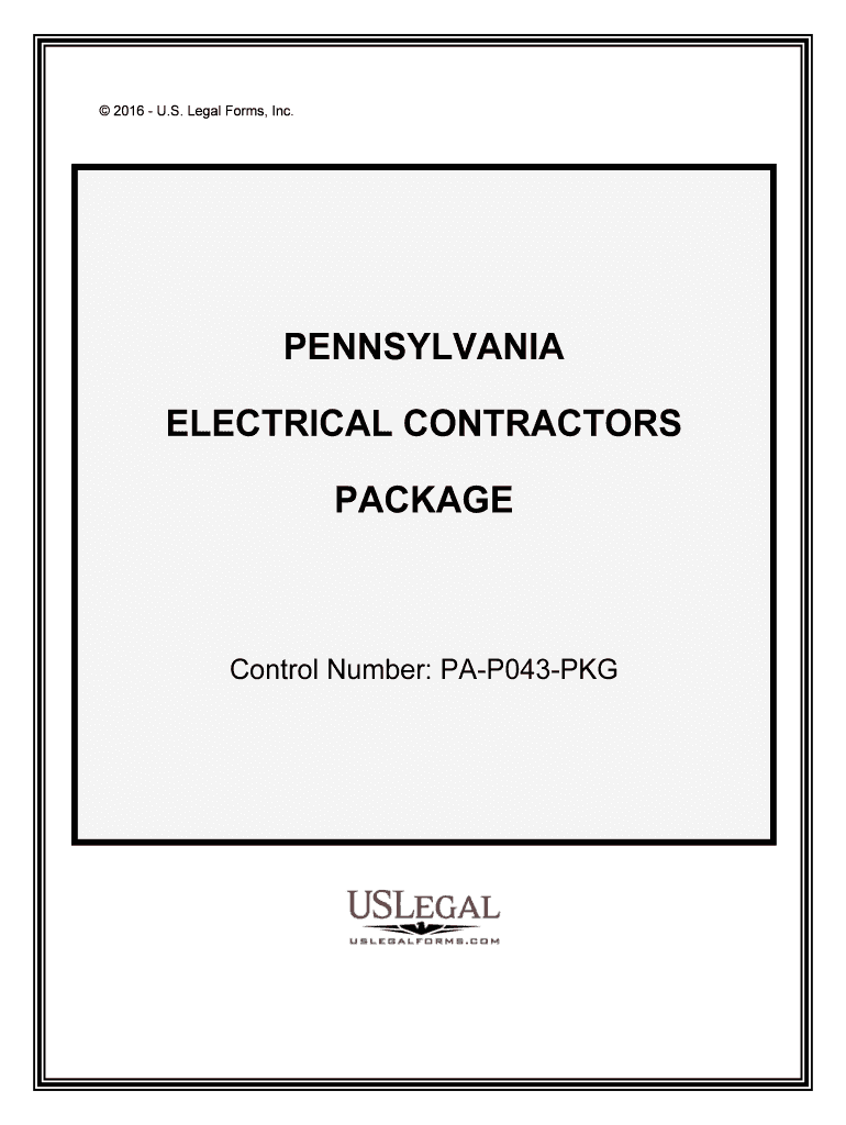 Control Number PA P043 PKG  Form