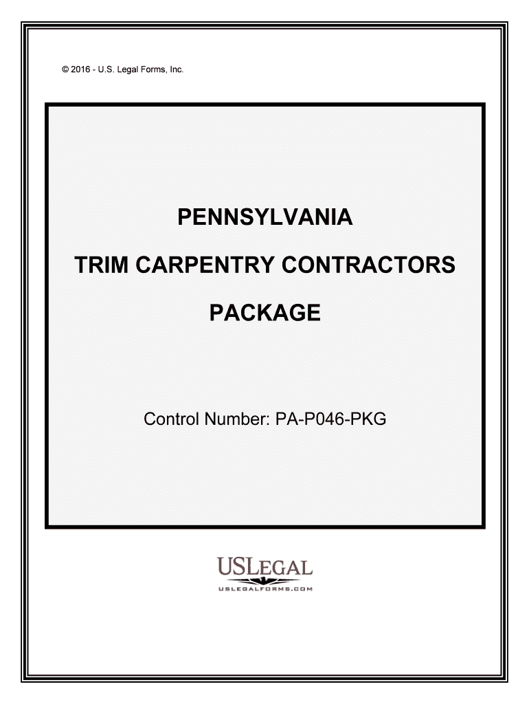 Control Number PA P046 PKG  Form