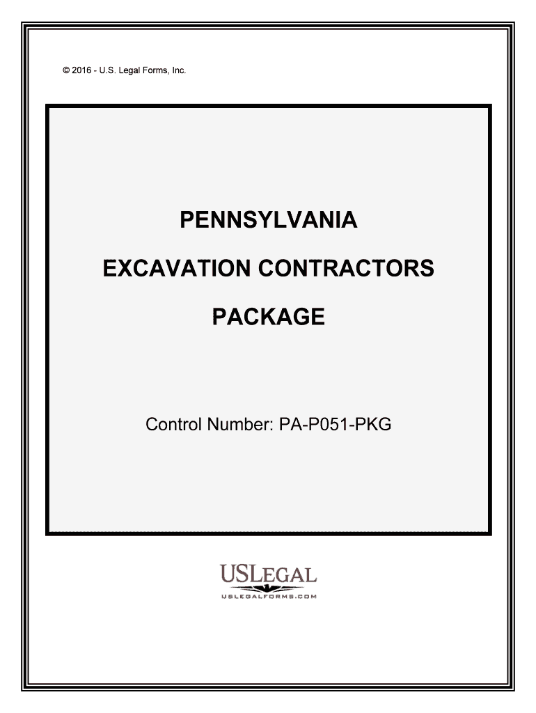 Control Number PA P051 PKG  Form