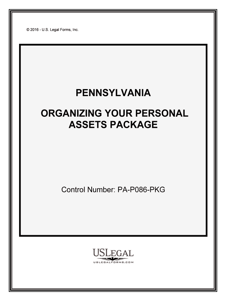 Control Number PA P086 PKG  Form