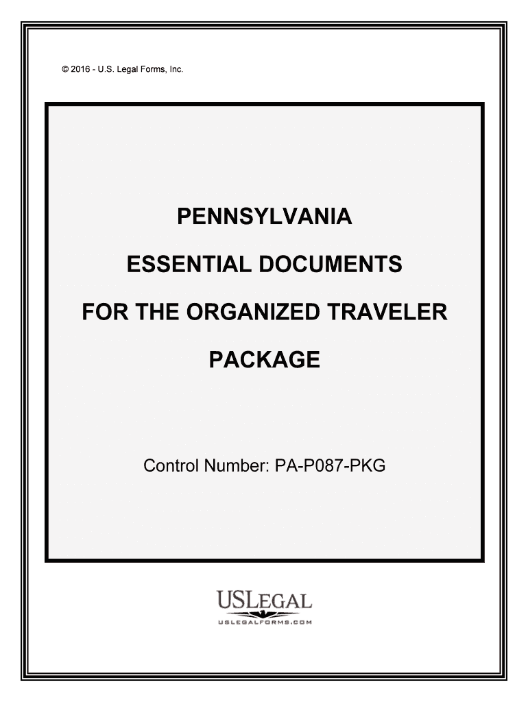 Control Number PA P087 PKG  Form