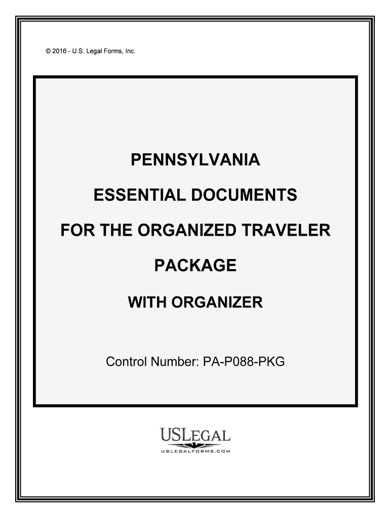 Control Number PA P088 PKG  Form