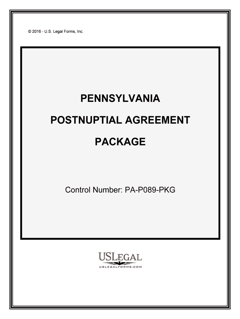 Control Number PA P089 PKG  Form