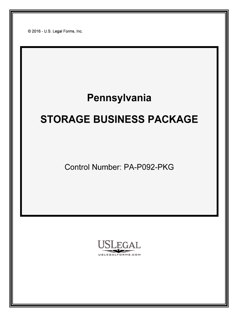 Control Number PA P092 PKG  Form