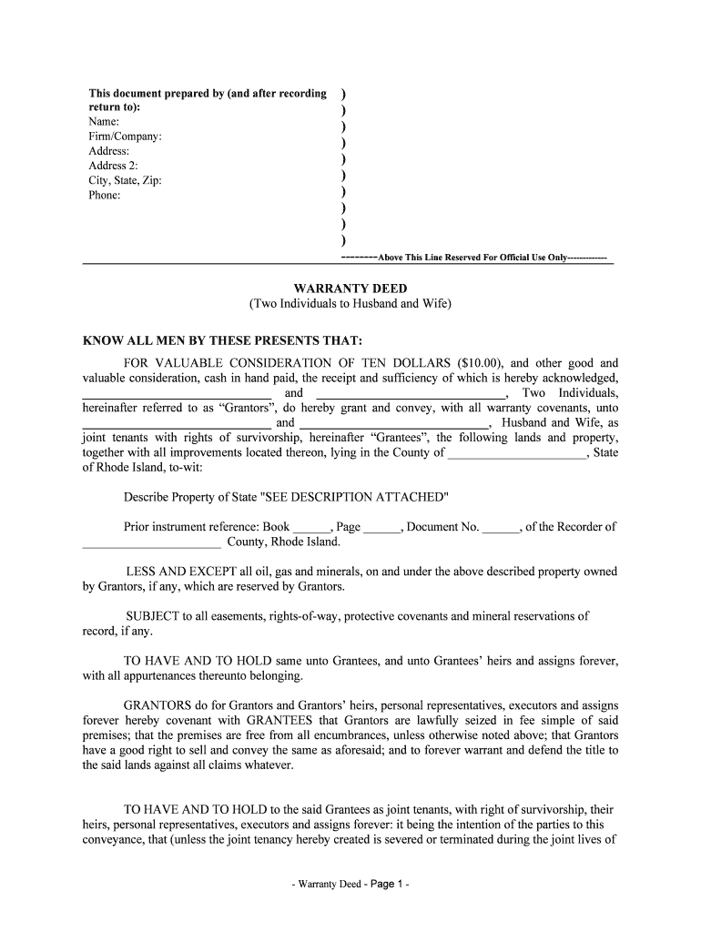 Have a Good Right to Sell and Convey the Same as Aforesaid; and to Forever Warrant and Defend the Title to  Form