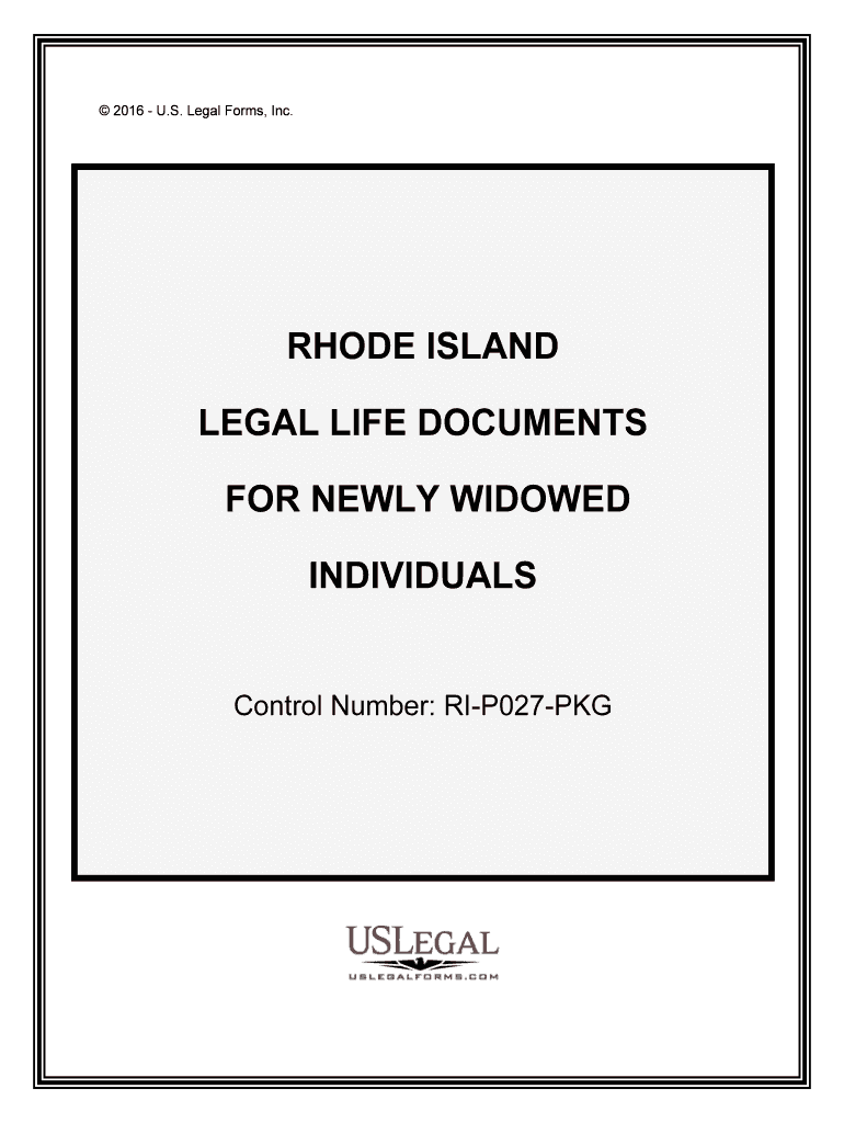 Control Number RI P027 PKG  Form