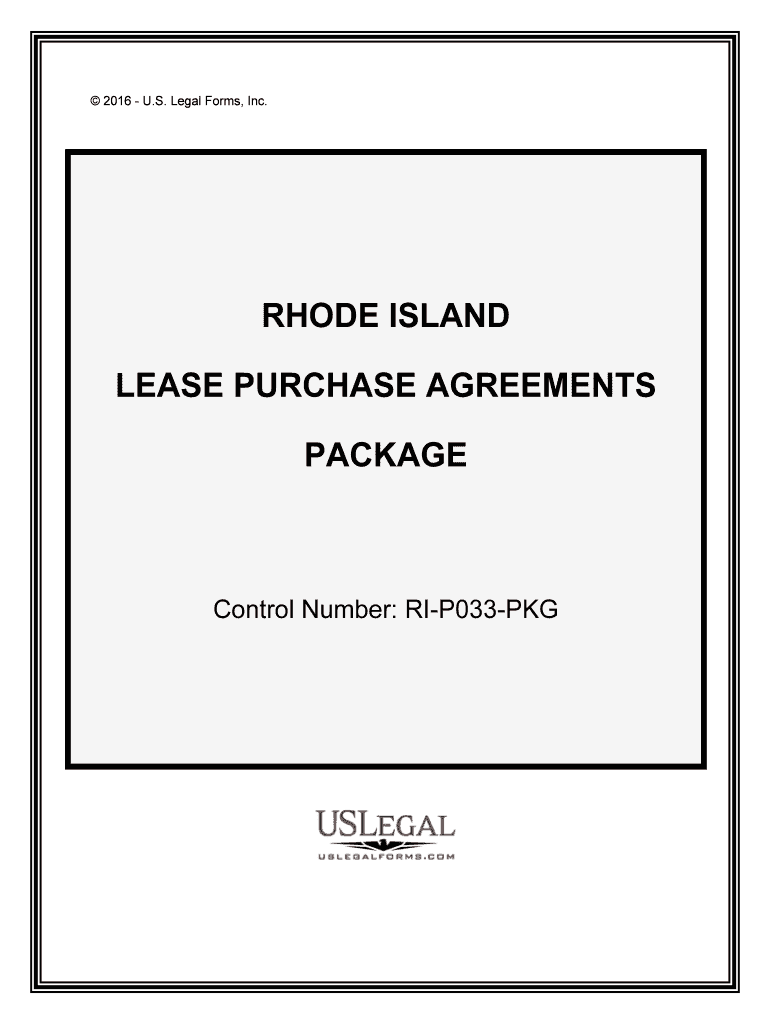 Control Number RI P033 PKG  Form