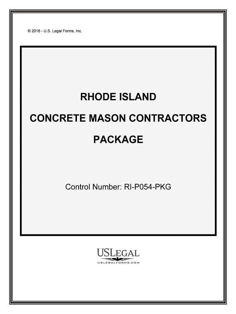 Control Number RI P054 PKG  Form