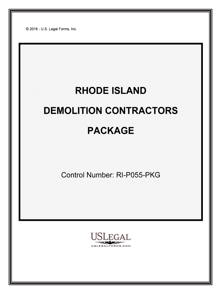 Control Number RI P055 PKG  Form