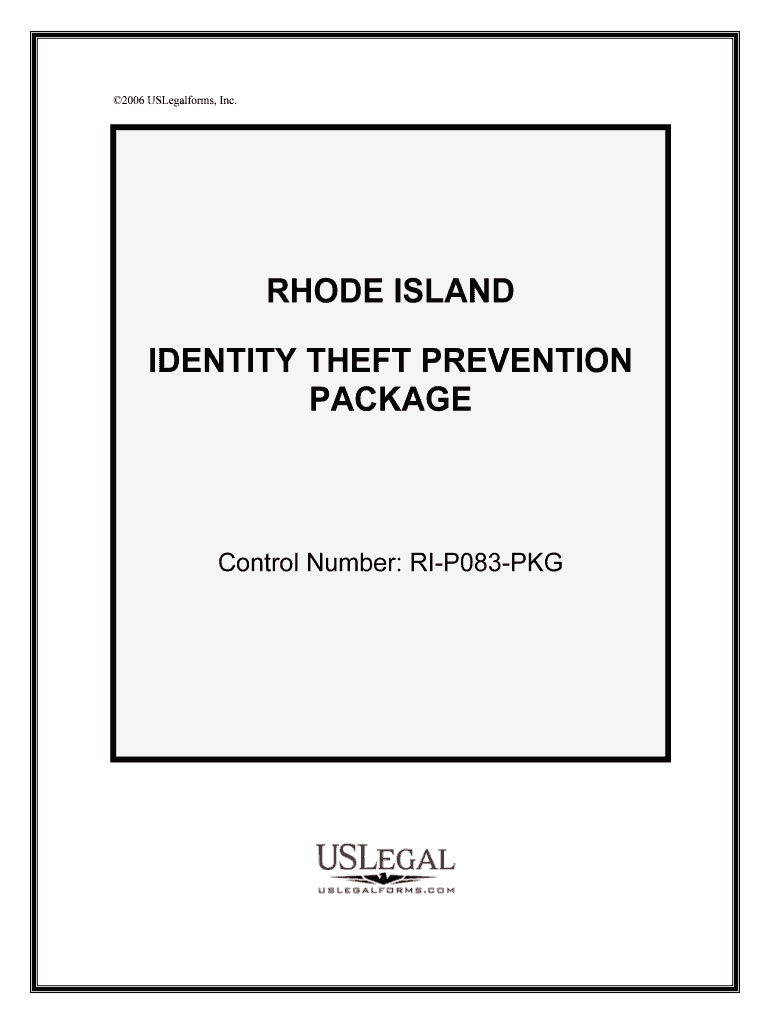 Control Number RI P083 PKG  Form