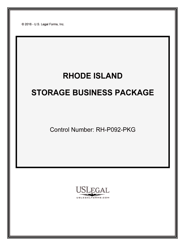 Control Number RH P092 PKG  Form