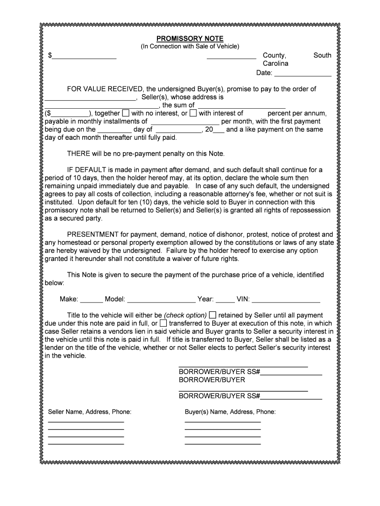 Upon Default for Ten 10 Days, the Vehicle Sold to Buyer in Connection with This  Form