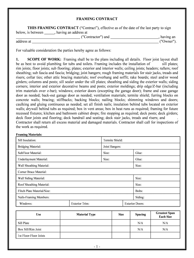 SubFloor Material  Form