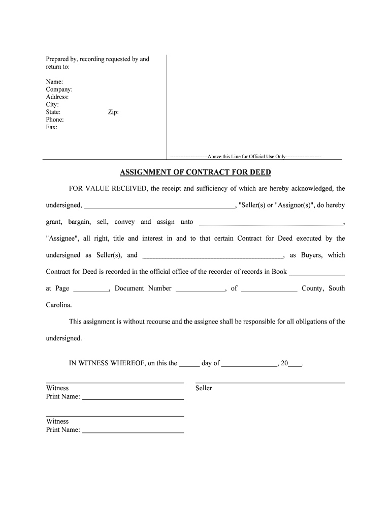 At Page , Document Number , of County, South  Form