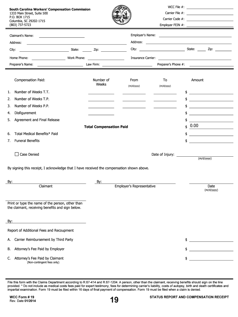 Compensation Paid  Form