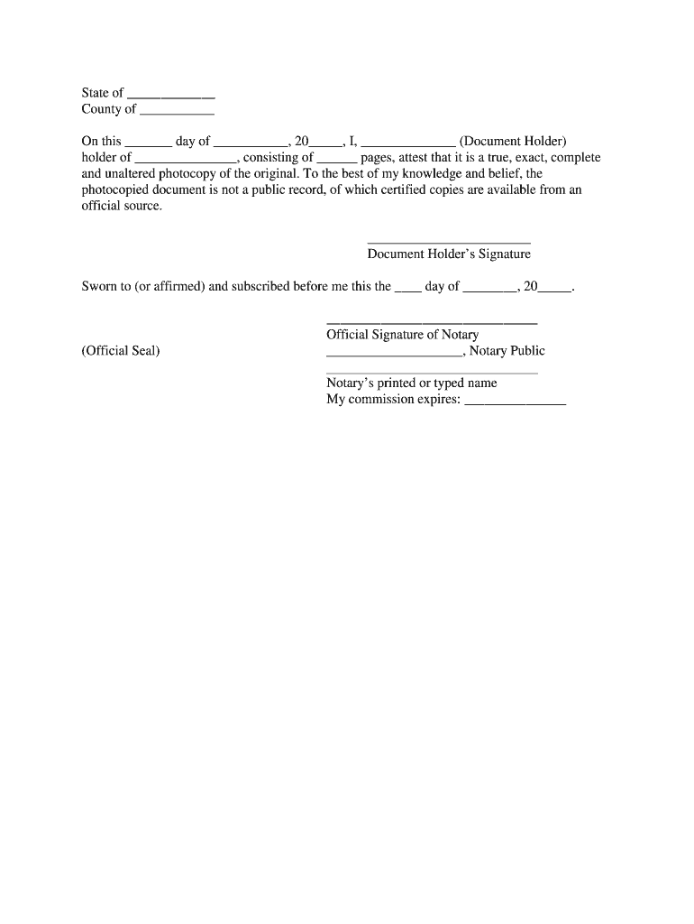 South Carolina Notarial Certificates  Form