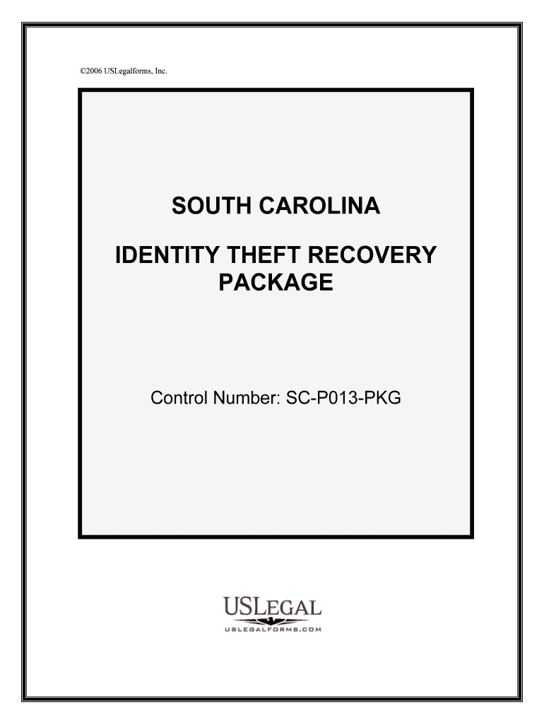 Control Number SC P013 PKG  Form