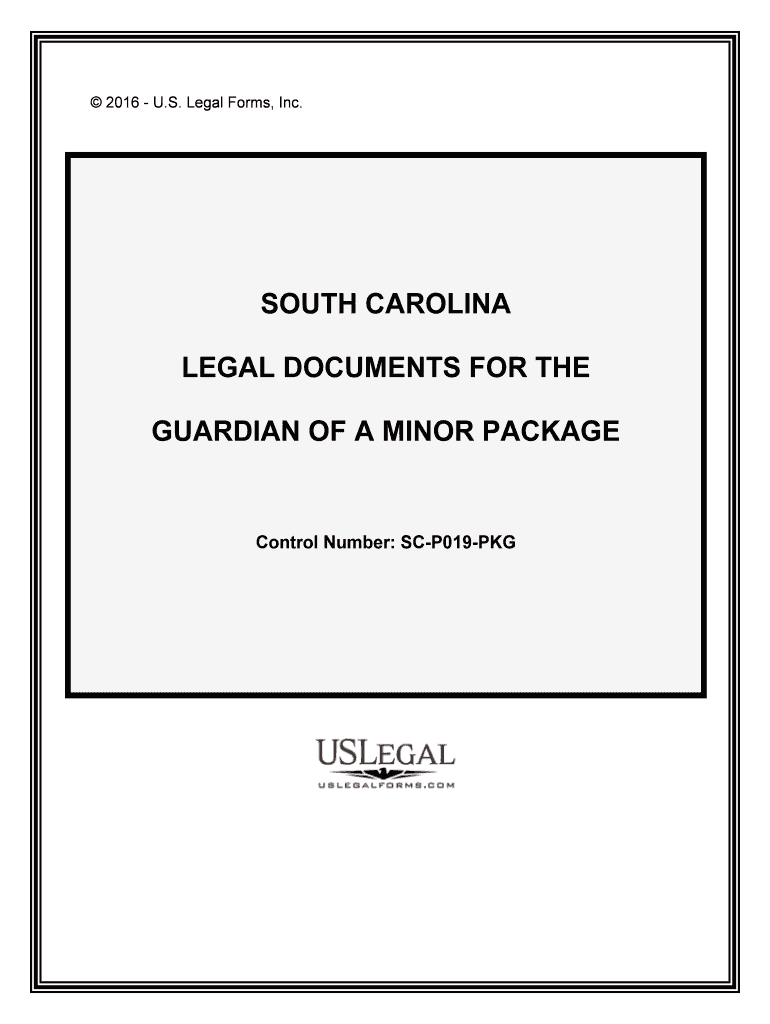 Control Number SC P019 PKG  Form